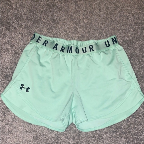 Under Armour Pants - Under Armour Women's Light Green Athletic Shorts